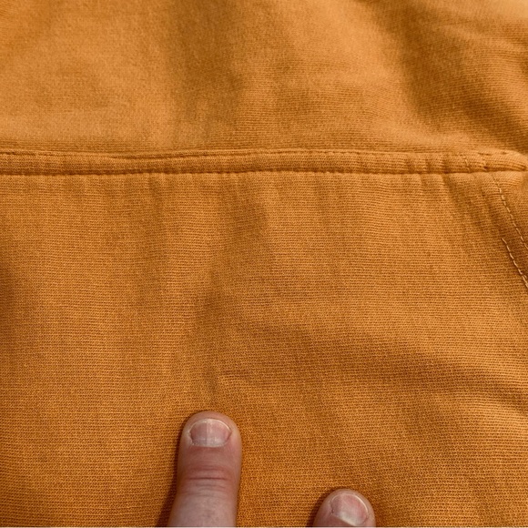 VINTAGE UNIVERSITY OF MICHIGAN GOLD HOODED SWEATSHIRT WOLVERINES COLLEGE 1980s - Picture 15 of 15